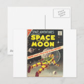 Science Fiction Comic 1 Postkarte (Vorne/Hinten)