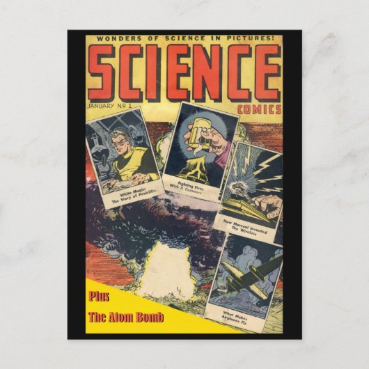 Science-Fiction-Comic: Science Comics 1 Postkarte (Vorderseite)