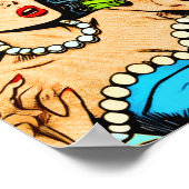 Science Fiction-Comicen für Retro-Alien Poster (Ecke)