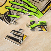 Science Fiction-Comicen für Retro-Alien Puzzle (Seite)