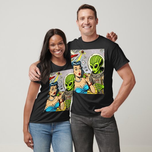 Science Fiction-Comicen für Retro-Alien T-Shirt (Unisex)