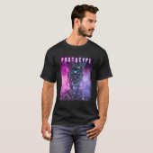 Science Fiction Cyberpunk Alien Prototyp Cyborg R T-Shirt (Vorne ganz)