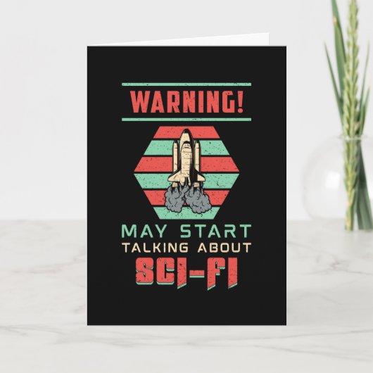 Science Fiction Day Space Alien Science Nerds Gesc Karte (Vorderseite)