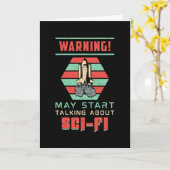 Science Fiction Day Space Alien Science Nerds Gesc Karte (Gelbe Blume)