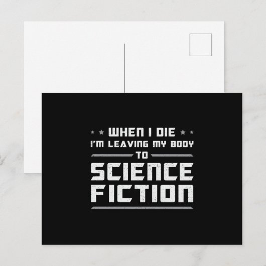 Science Fiction Day Space Science Alien Geschenk I Postkarte (Vorne/Hinten)