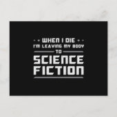Science Fiction Day Space Science Alien Geschenk I Postkarte (Vorderseite)