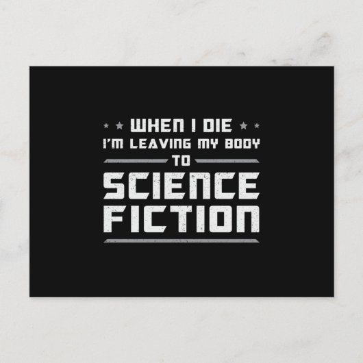 Science Fiction Day Space Science Alien Geschenk I Postkarte (Vorderseite)