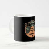 Science Fiction Day Space Science Alien Stars Gift Kaffeetasse (Vorderseite Links)