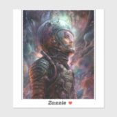 Science Fiction des Astronauten Aufkleber (Blatt)