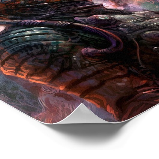 Science Fiction des Astronauten Poster (Ecke)