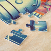 Science Fiction des Retrofuturismus Puzzle (Seite)