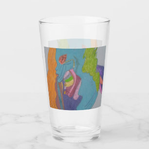 Science-Fiction-Fantasy-weibliches-Geschöpf-Glas-T Glas