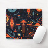Science-Fiction Farbige Muster Mousepad (Mit Mouse)