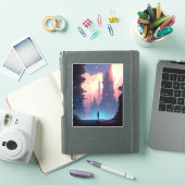 Science Fiction Futuristic City Aufkleber (iPad Hülle)