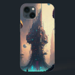 Science Fiction Futuristic City Case-Mate iPhone C Hülle<br><div class="desc">Fantasy Art Produkte von The Lunarium.</div>