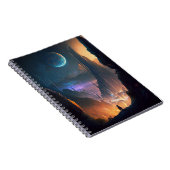 Science Fiction Futuristic City Notebook Notizblock (Rechte Seite)