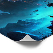 Science Fiction Futuristic City Poster (Ecke)