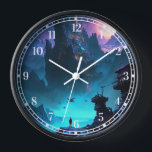 Science Fiction Futuristische City-Uhr Uhr<br><div class="desc">Science Fiction Futuristic City</div>