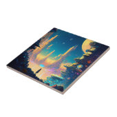 Science Fiction Futuristische Stadt Keramik Tile Fliese (Seite)