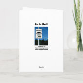 Science Fiction Geburtstagkarte Karte (Rückseite)