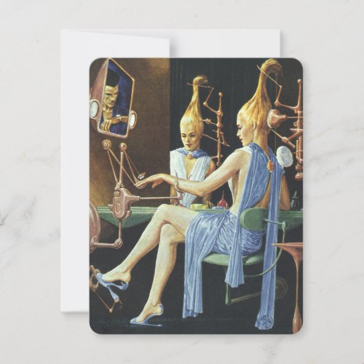 Science Fiction Girls Night Out Junggeselinnen-Abs Einladung (Vorderseite)