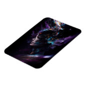 Science Fiction Head Space Explosion Astronomie Magnet (Linke Seite)