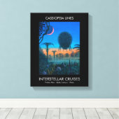 Science Fiction Interstellar Schifffahrtslinien Leinwanddruck (Insitu (Holzboden))