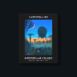 Science Fiction Interstellar Schifffahrtslinien Leinwanddruck<br><div class="desc">Geschenke deinem Freund diese großartige Sci-Fi Art Leinwand eines Raumschiff Gemäldes über eine Alien Welt. Fahren Sie auf einer interstellaren Kreuzfahrt mit den Caspar-Linien. Besuchen Sie Alpha Centauri und Gliese. Genießen Sie das exotische Leben von Phobos Port.</div>