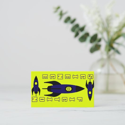 Science Fiction Lesezeichen Business Card Visitenkarte (Stehend Vorderseite)