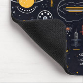 Science-Fiction-Muster Mousepad (Ecke)