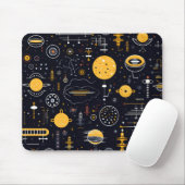 Science-Fiction-Muster Mousepad (Mit Mouse)