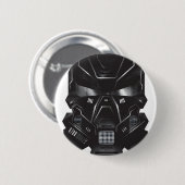 Science-Fiction-Nerd-Konzeptkunst-Helm-Design Button (Vorne & Hinten)