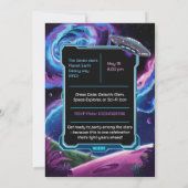 Science Fiction Party Sci Fi Galactic 30. Einladung (Rückseite)