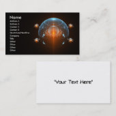 Science Fiction-Raumschiff Visitenkarte (Vorne/Hinten)