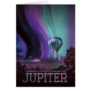 Science-Fiction-Reise-Werbung, Planet Jupiter