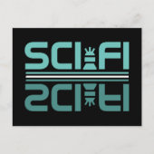 Science Fiction Robot Postkarte (Vorderseite)