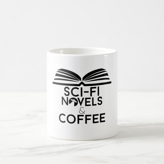 Science Fiction Romane und Kaffee Kaffeetasse (Mittel)