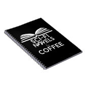Science Fiction Romane und Kaffee Notizblock (Rechte Seite)