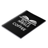 Science Fiction Romane und Kaffee Notizblock (Linke Seite)
