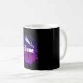Science Fiction Ufo Space Alien Rocket Funny Gift Kaffeetasse (VorderseiteRechts)