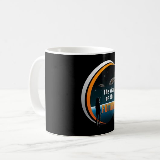 Science Fiction Ufo Space Alien Sci-Fi Funny Gift Kaffeetasse (Vorderseite Links)