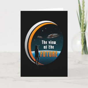 Science Fiction Ufo Space Alien Sci-Fi Funny Gift Karte
