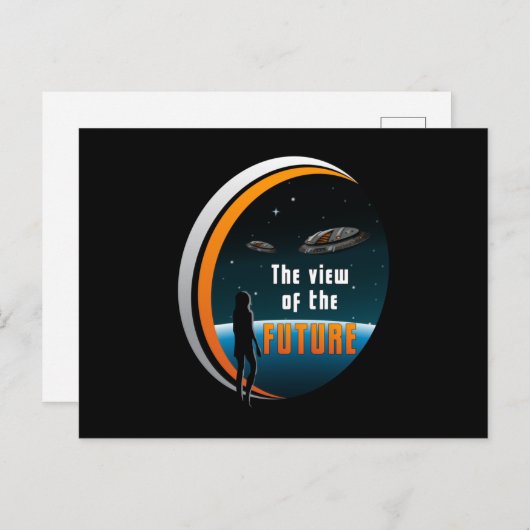 Science Fiction Ufo Space Alien Sci-Fi Funny Gift Postkarte (Vorne/Hinten)