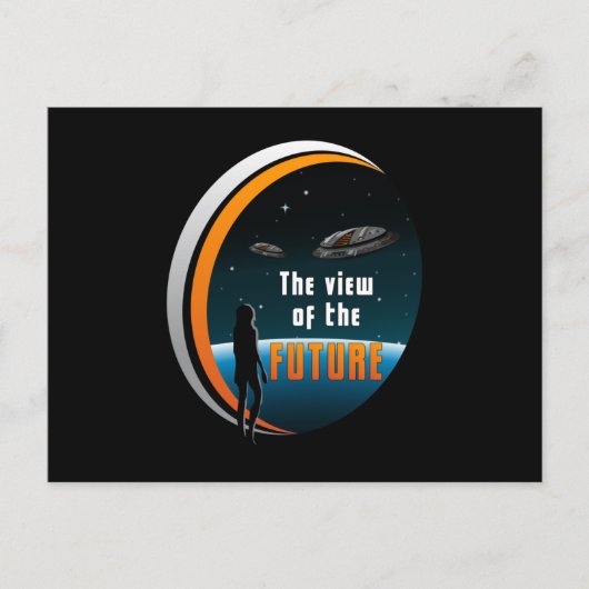 Science Fiction Ufo Space Alien Sci-Fi Funny Gift Postkarte (Vorderseite)