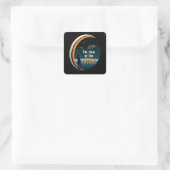 Science Fiction Ufo Space Alien Sci-Fi Funny Gift Quadratischer Aufkleber (Tasche)
