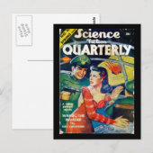 Science Fiction vierteljährlich Frühjahr 1942_Pulp Postkarte (Vorne/Hinten)