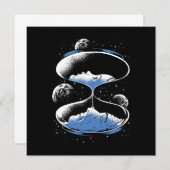 Science Fiction von StundenZeitreisen Einladung (Vorne/Hinten)