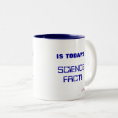 Science Fiction-Wissenschafts-Tatsachen-Tasse Zweifarbige Tasse (VorderseiteRechts)