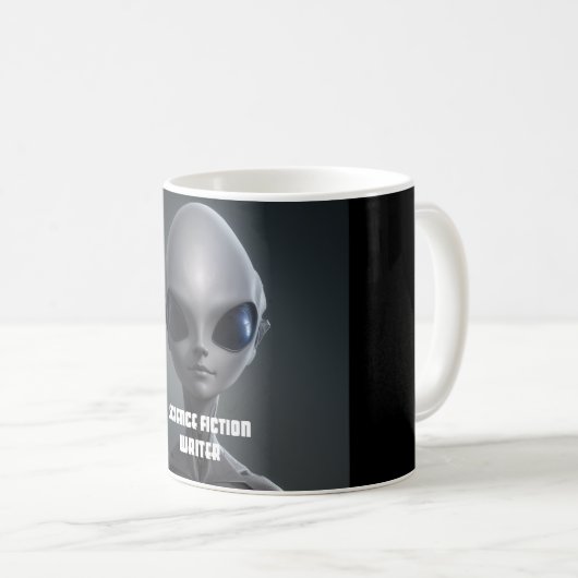 Science Fiction Writer Alien Sci-Fi Author Kaffeetasse (VorderseiteRechts)