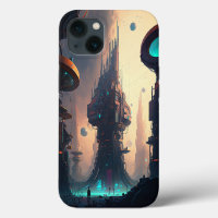 Science-Fiction-Zukunftsstadt Case-Mate iPhone C